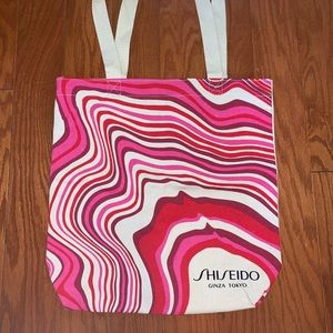 shiseido canvas tote